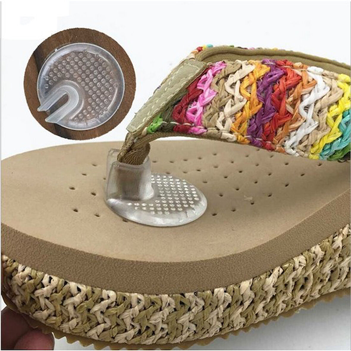 Büro Ev Ofis Ayakkabı Aksesuarı için Parmak Arası Terlik Jeli