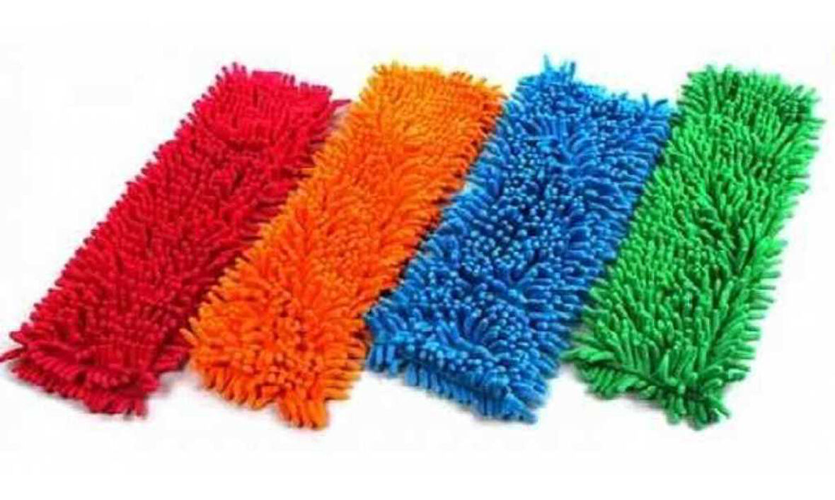 Büro Ev Ofis Yazlık Hijyeni için 40CM Mikrofiber Makarna Mop Paspas Yedeği