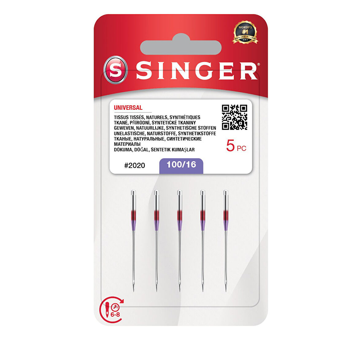 Büro Ev Ofis Hobi Dikiş Atölyesi için 5ADET No16 Dikiş Makinesi İğnesi