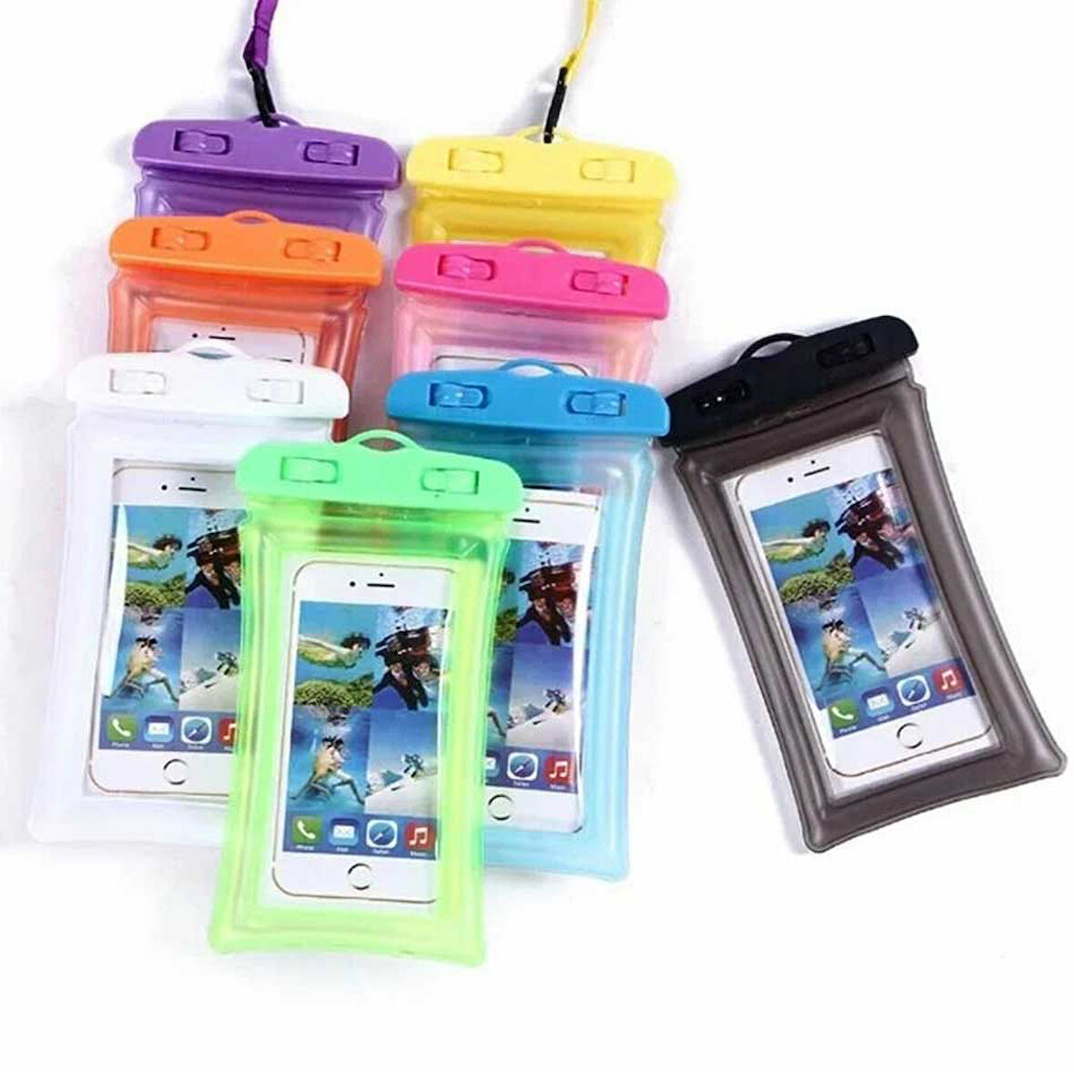 Büro Ev Ofis Cep Telefonu için 8X16CM Sızdırmaz Telefon Kılıfı