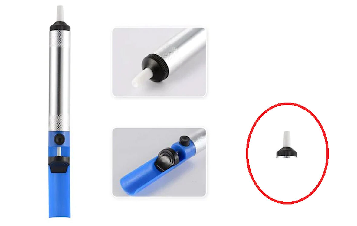 Büro Ev Ofis Hobi İş Atölyesi için Lehim Sökücü Lehimleme Havya Pompası