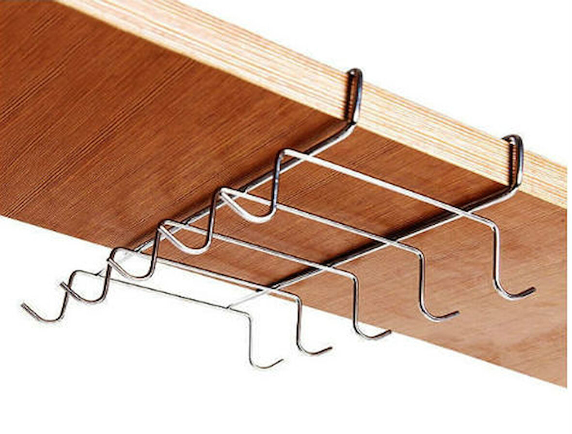 Büro Ev Ofis Mutfağı için 10 Kancalı Portatif Bardak Askılığı