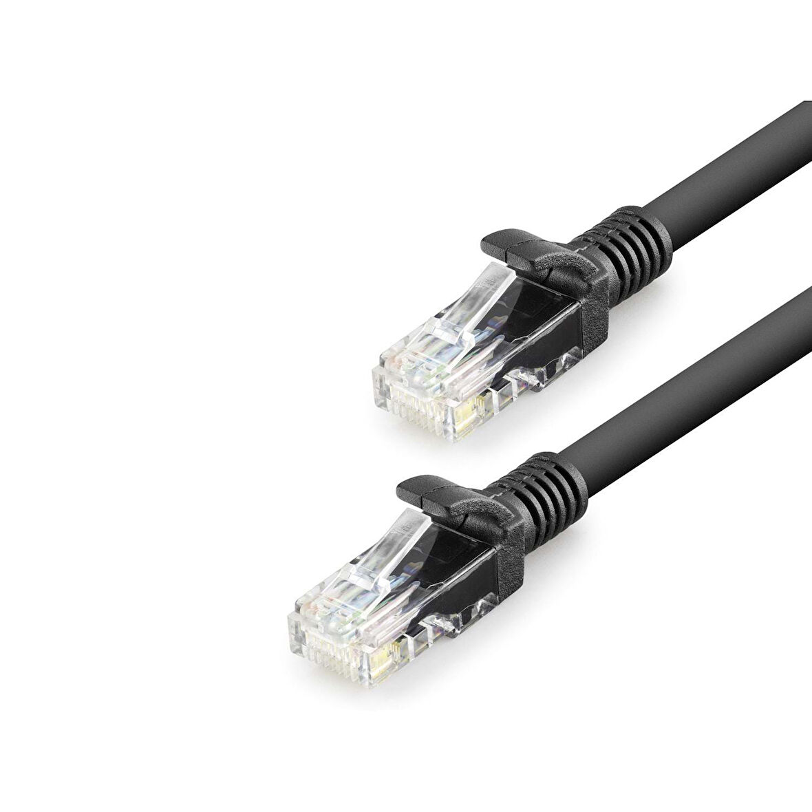 Büro Ev Ofis Network Bağlantısı için 30CM Siyah 1000GB 250MHZ Cat6 Kablo