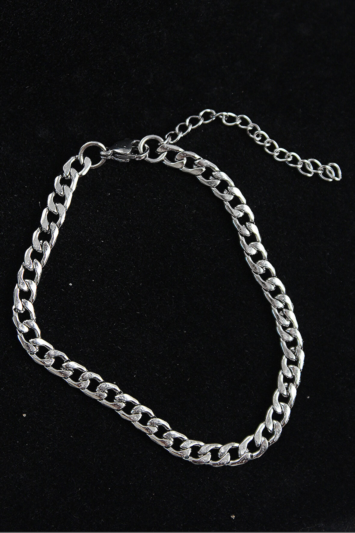 Bakımlı Erkek için Silver Çelik Klasik Stil Bileklik