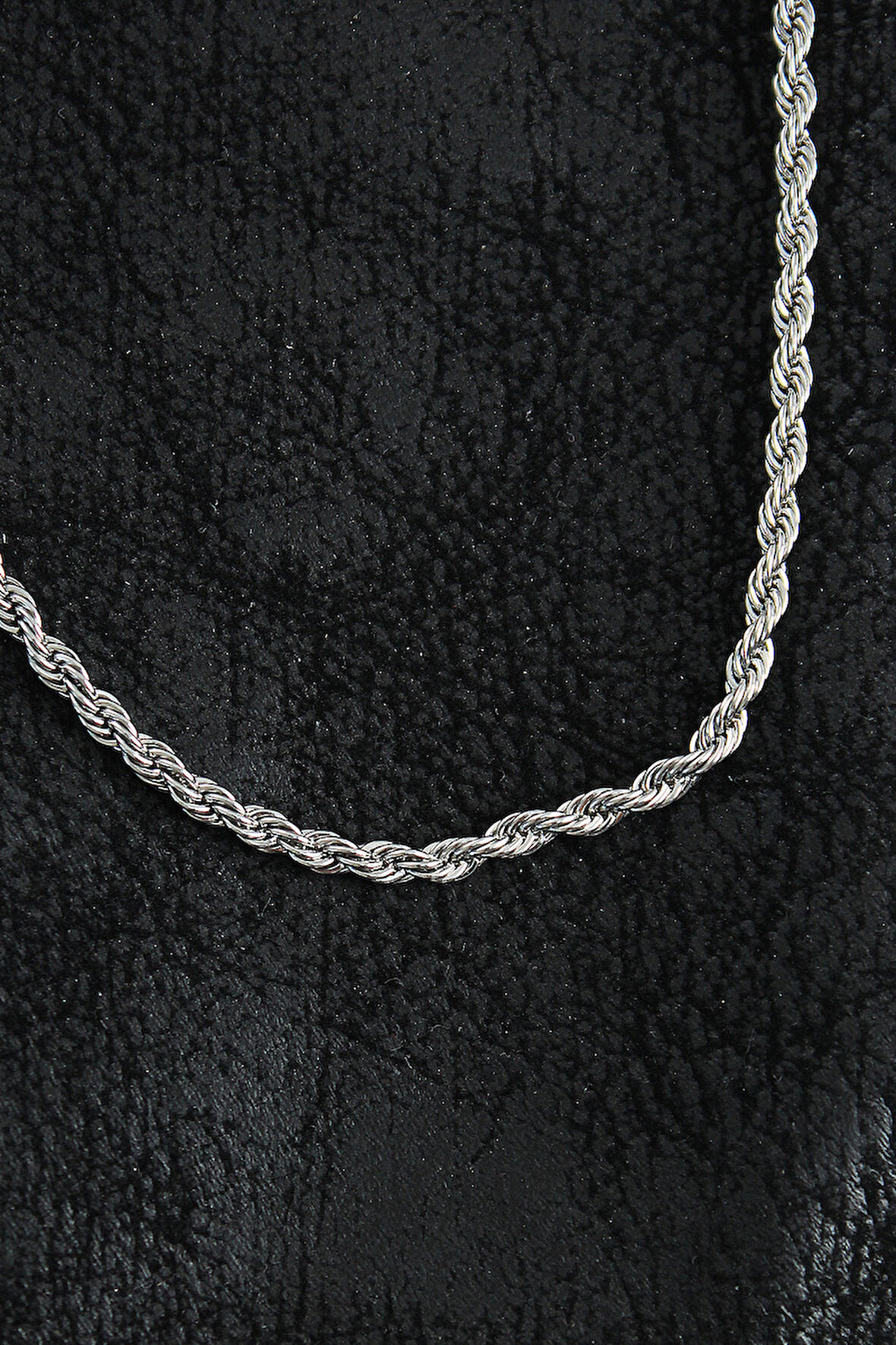 Bakımlı Erkek için Silver Çelik Burgu Zincir Stil Kolye