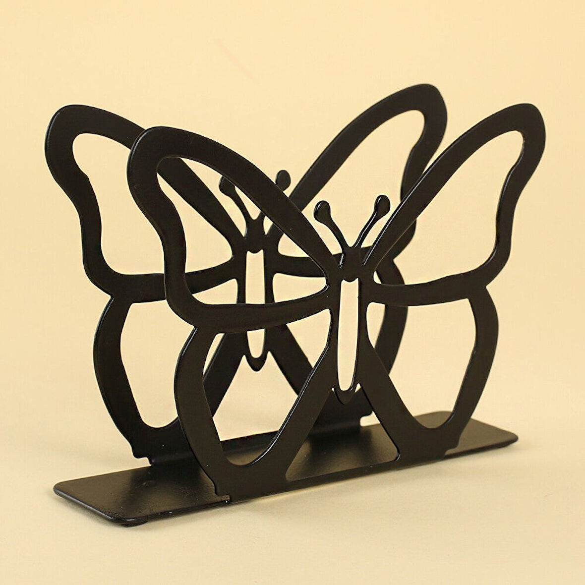 Büro Ev Ofis Mutfak Düzeni için Siyah Metal Tasarım Peçetelik