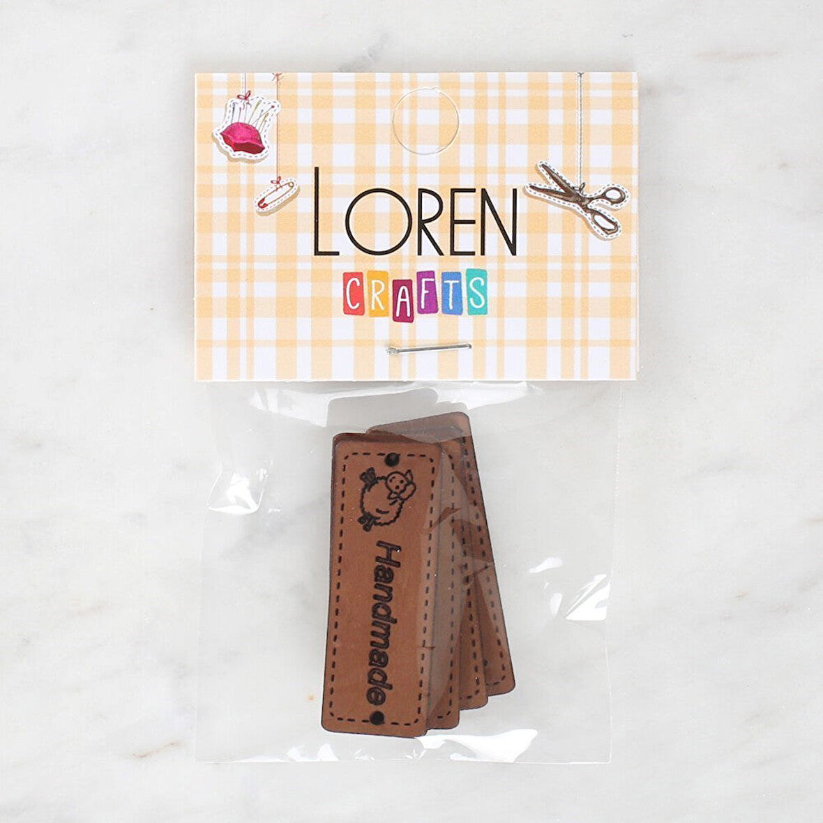 Büro Ev Ofis Hediyesi için 5ADET El Yapımı Motif Deri Arma