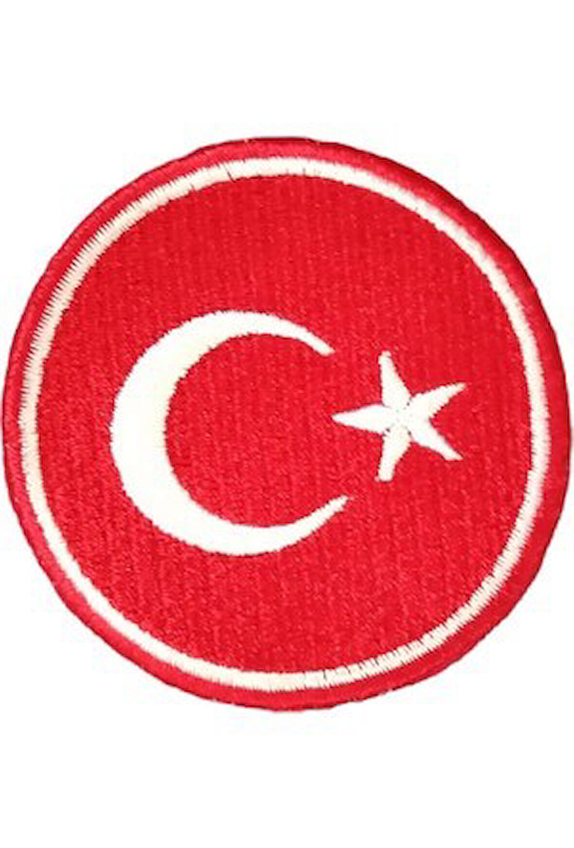 Büro Ev Ofis Hediyesi için 3CM Oval Türk Bayrağı Ütü İle Yapışan Aplike Arma