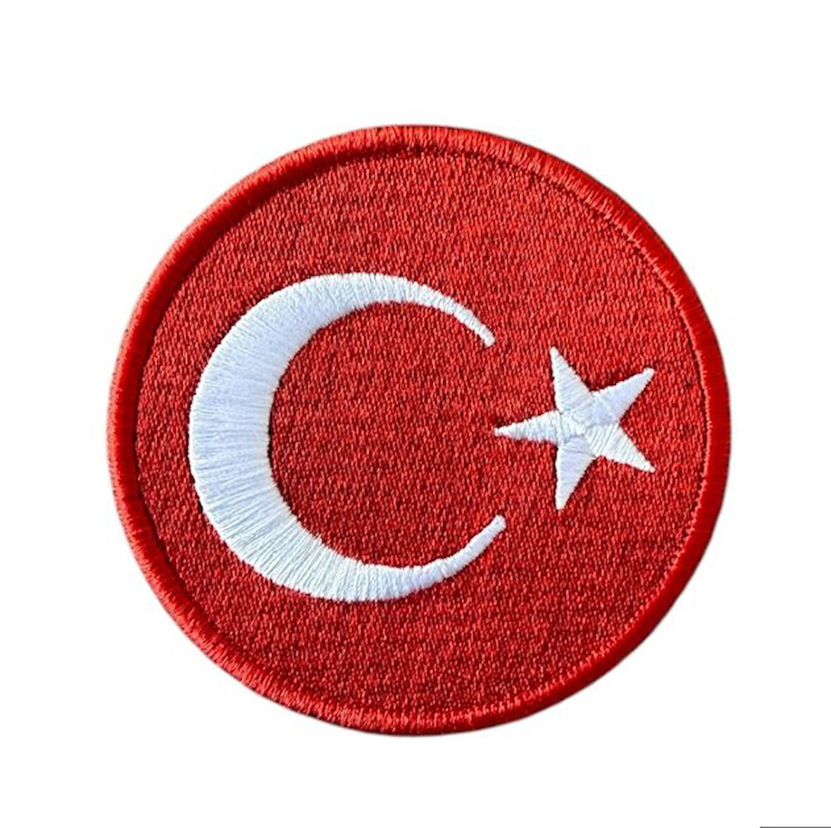 Büro Ev Ofis Hediyesi için 5CM Oval Türk Bayrağı Ütü İle Yapışan Aplike Arma