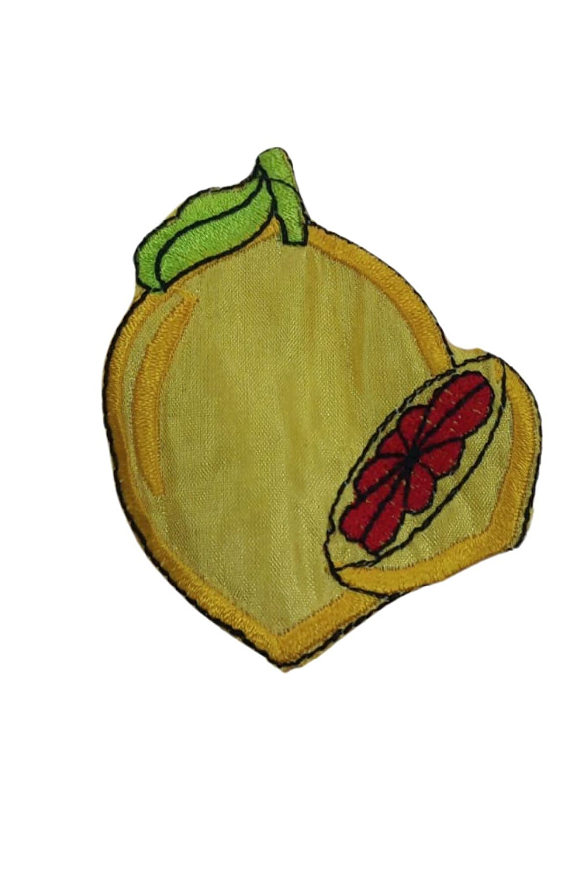 Büro Ev Ofis Hediyesi için Limon Motif Ütü İle Yapışan Aplike Arma