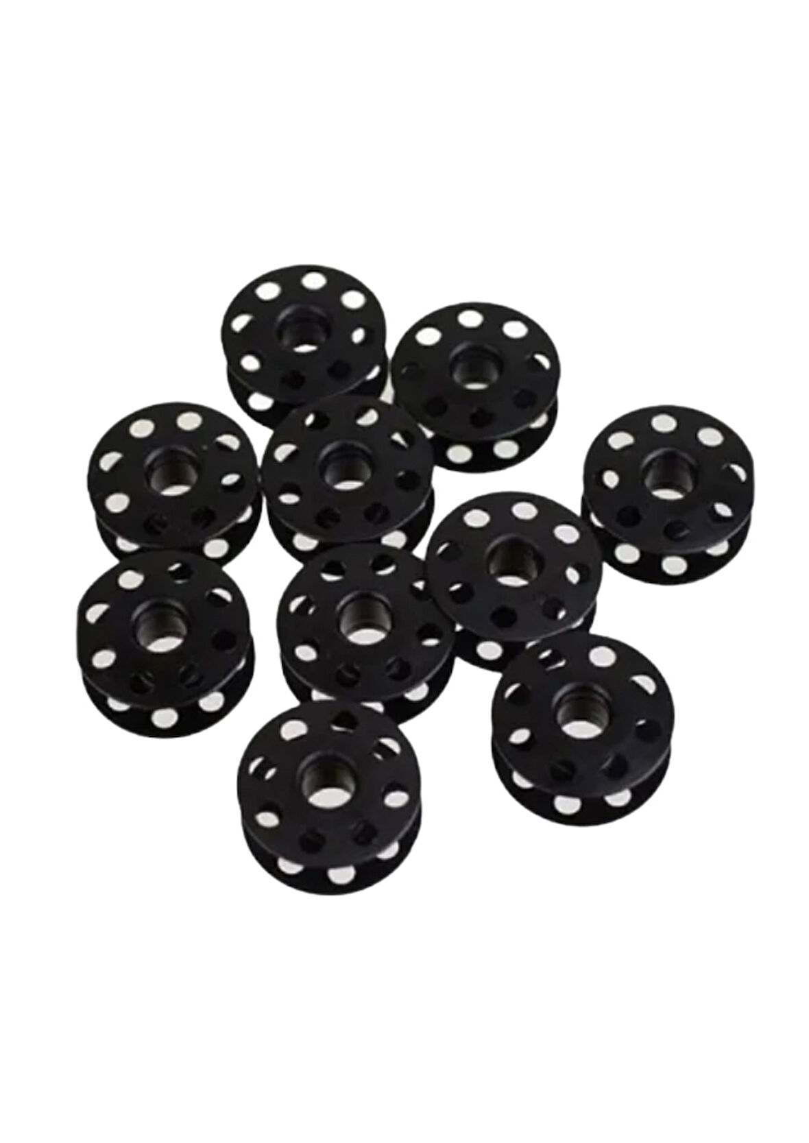 Büro Ev Ofis Hobi Dikiş Atölyesi için 100ADET Siyah Metal Sanayi Tipi Makine Masurası