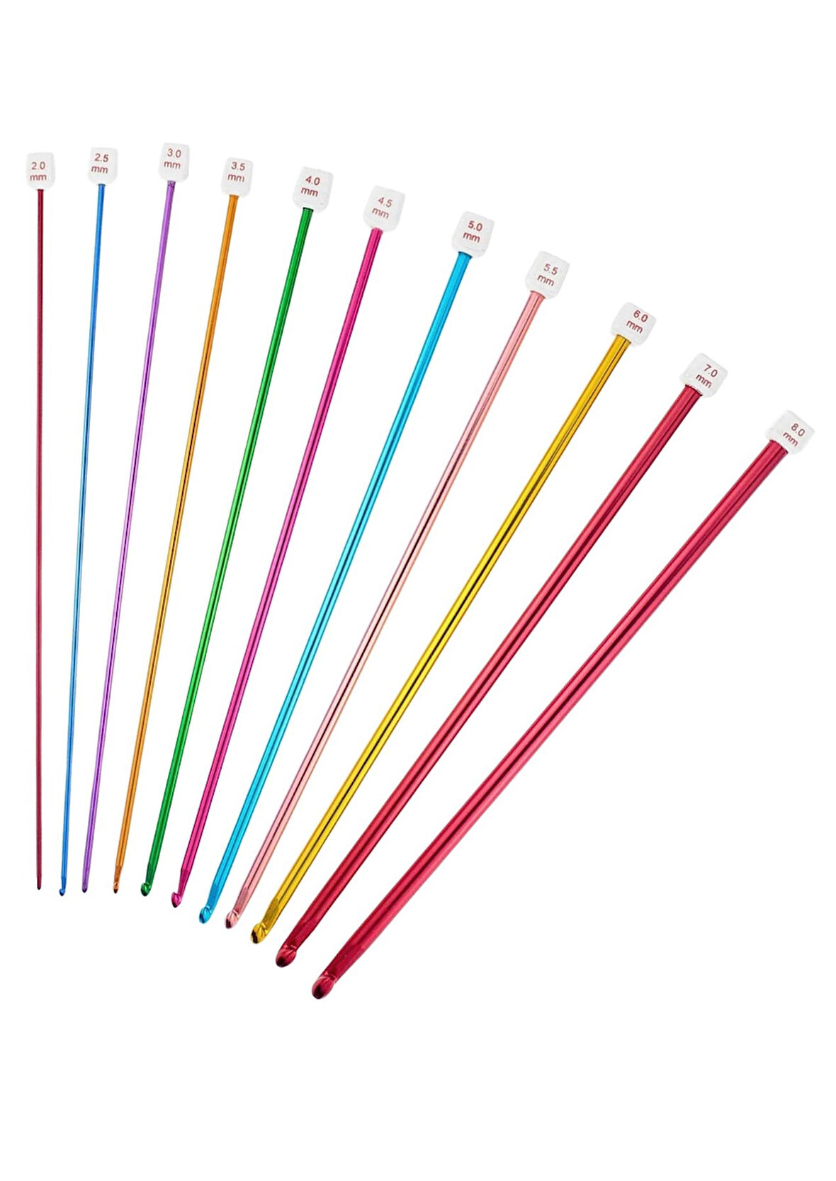 Büro Ev Ofis Hobi Dikiş Atölyesi için No4 25CM Metalize Örgü Tığı