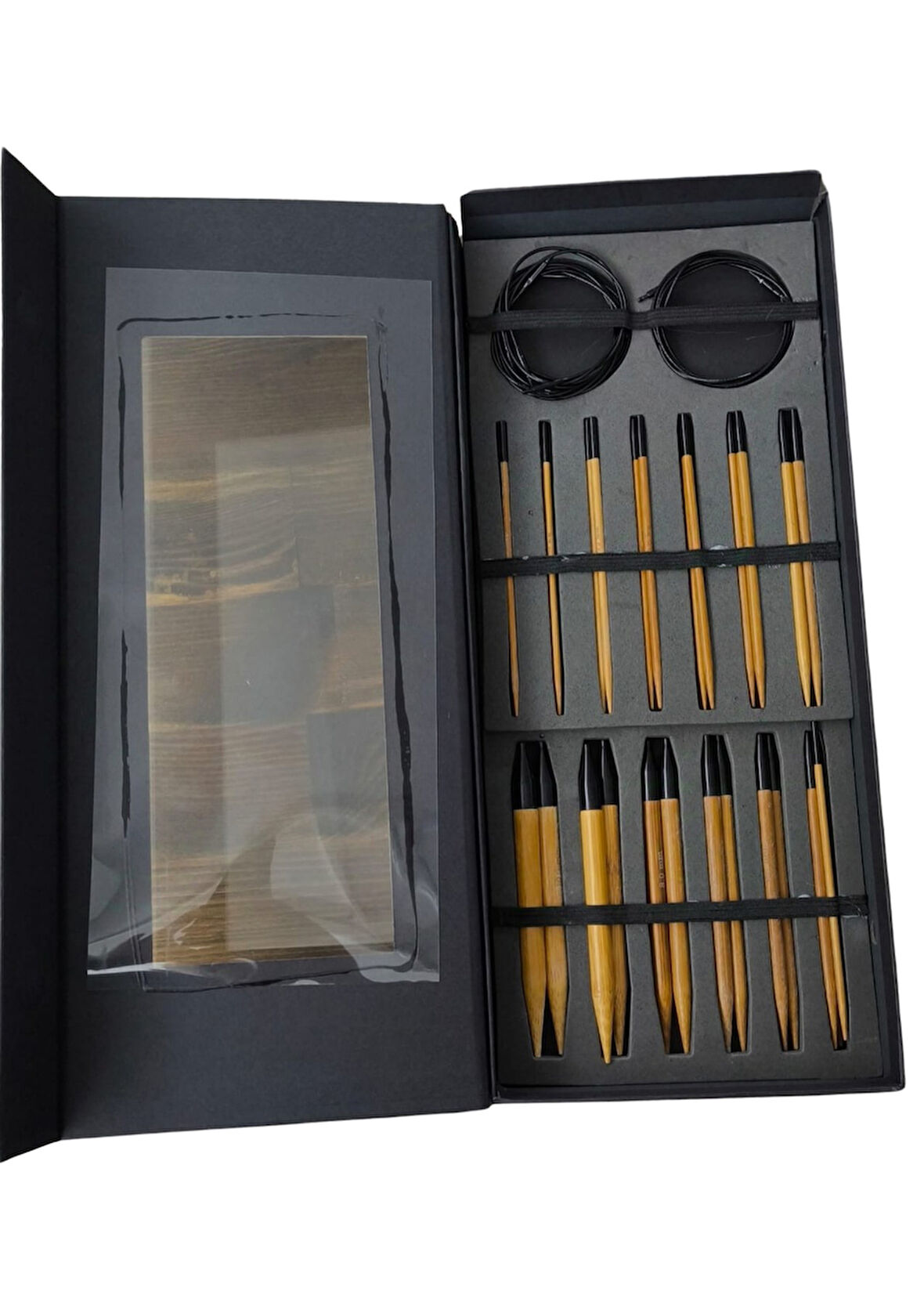 Büro Ev Ofis Hobi Dikiş Atölyesi için 13ADET Bambu Misinalı Vidalı Tığ Seti