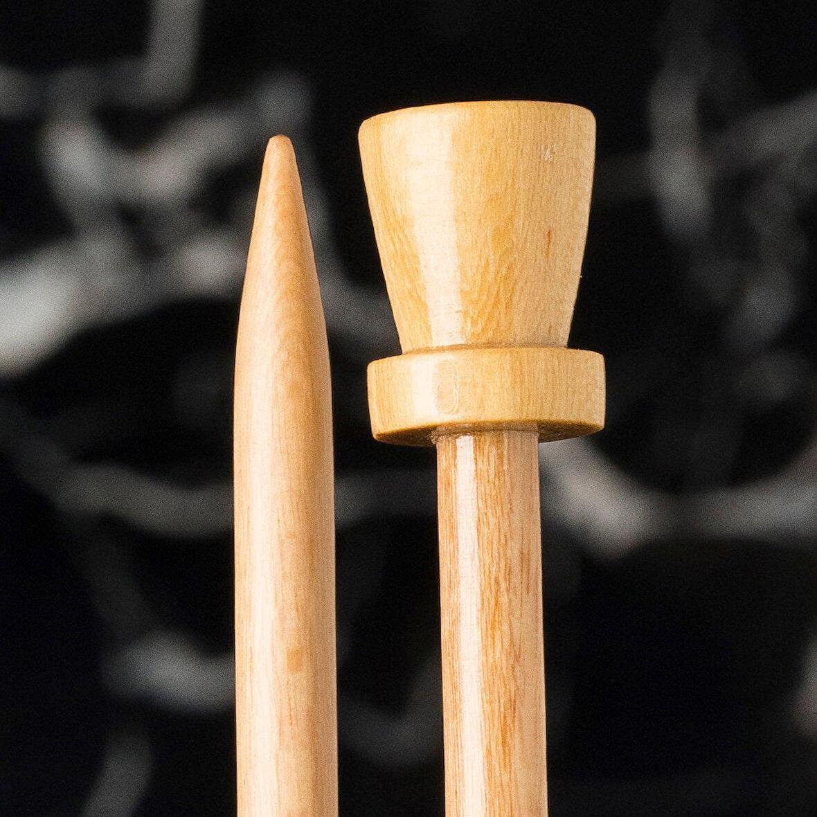 Büro Ev Ofis Hobi Dikiş Atölyesi için 5.5MM 36CM Ahşap Örgü Şişi