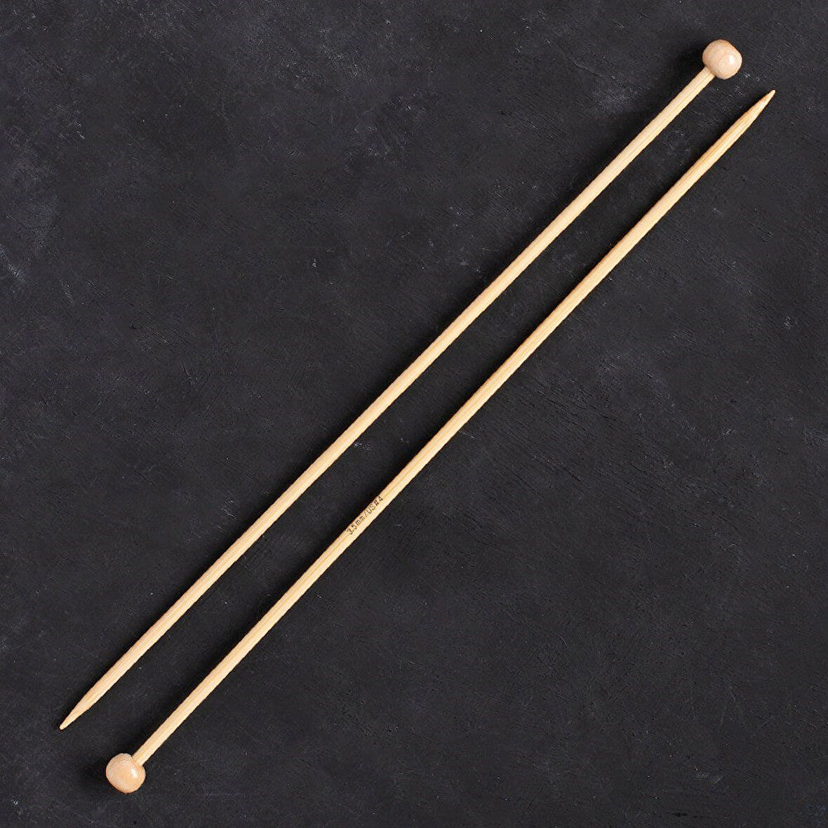 Büro Ev Ofis Hobi Dikiş Atölyesi için 25CM 3,5MM Bambu Örgü Şişi