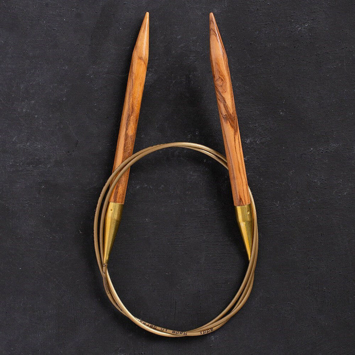 Büro Ev Ofis Hobi Dikiş Atölyesi için 100CM 9MM Zeytin Ağacı Misinalı Örgü Şişi