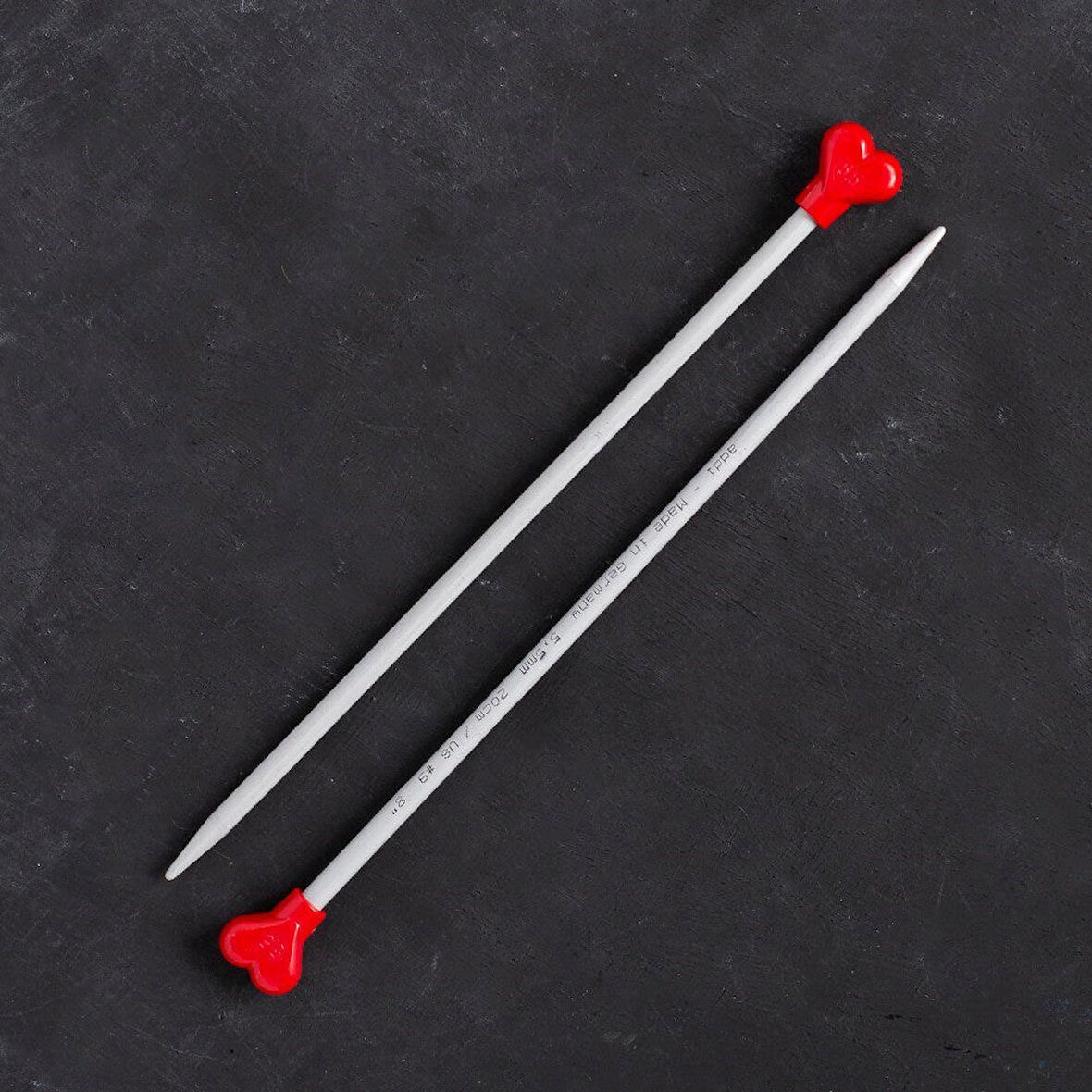 Büro Ev Ofis Hobi Dikiş Atölyesi için 20CM 5,5MM Klasik Alüminyum Örgü Şişi