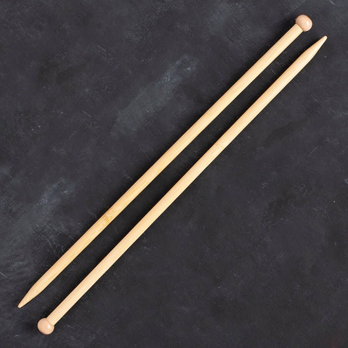 Büro Ev Ofis Hobi Dikiş Atölyesi için 35CM 9MM Bambu Örgü Şişi