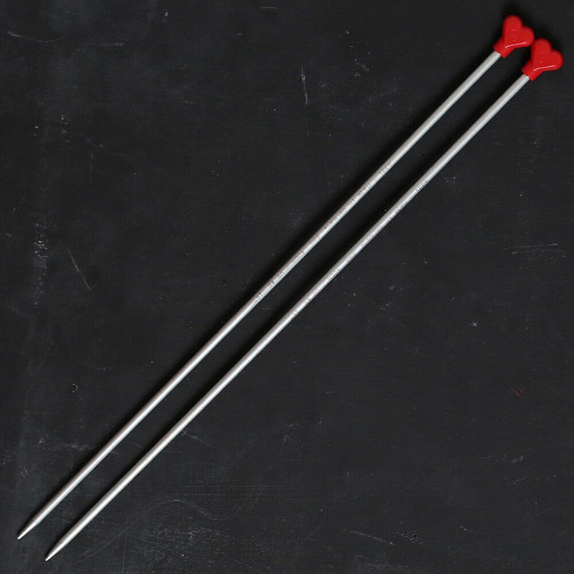 Büro Ev Ofis Hobi Dikiş Atölyesi için 40CM 5MM Klasik Alüminyum Örgü Şişi