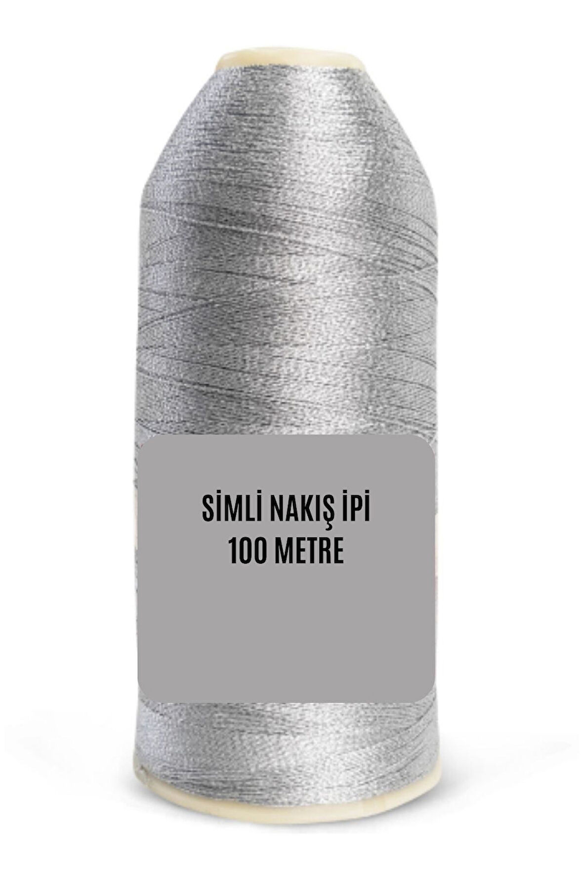 Büro Ev Ofis Hobi Dikiş Atölyesi için 100MT Silver Nakış Simi