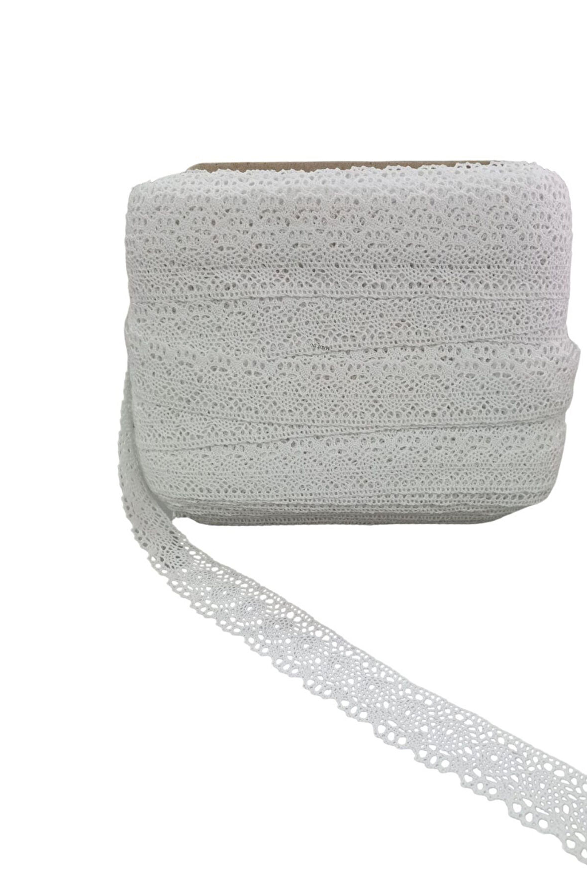 Büro Ev Ofis Hobi Dikiş Atölyesi için 5MT 4CM Beyaz Kopanaki Dantel