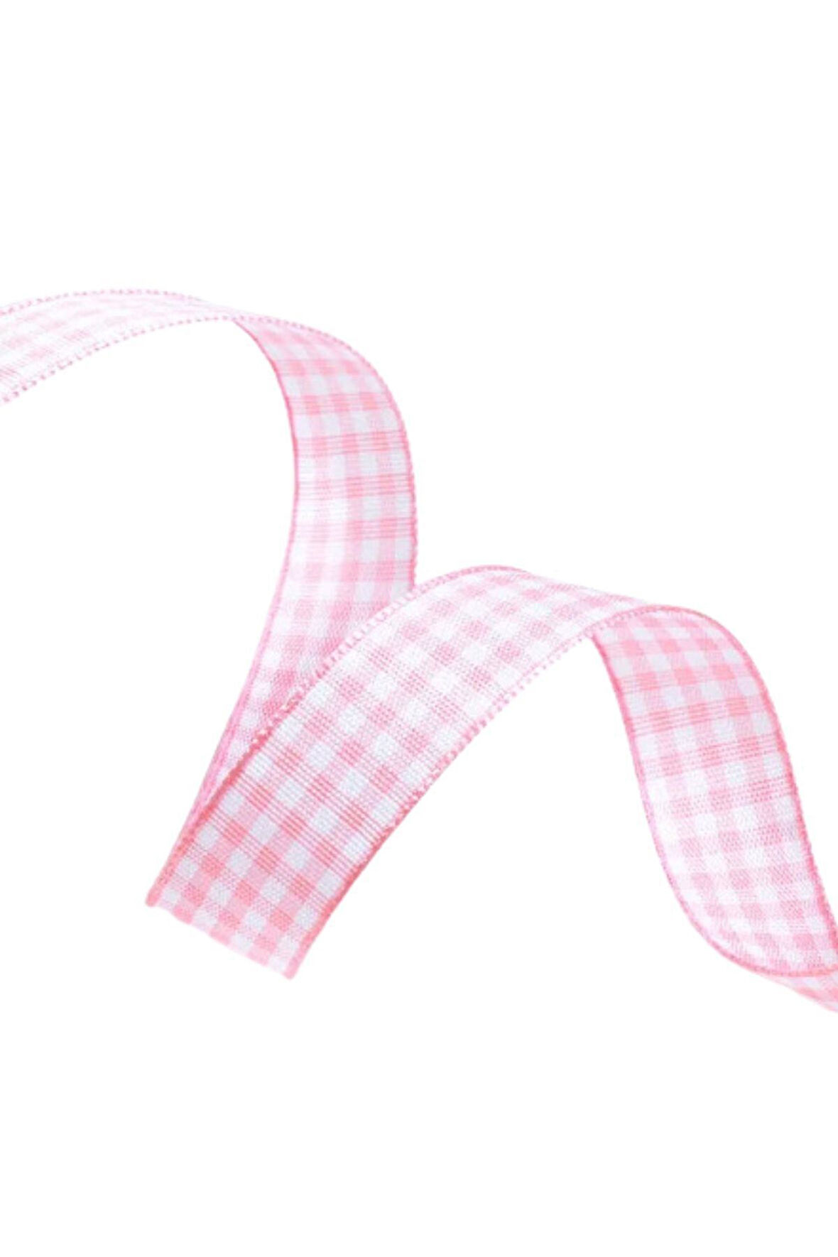 Büro Ev Ofis Hobi Dikiş Atölyesi için 10MT 25MM Pudra Tafta Ekoseli Kurdele