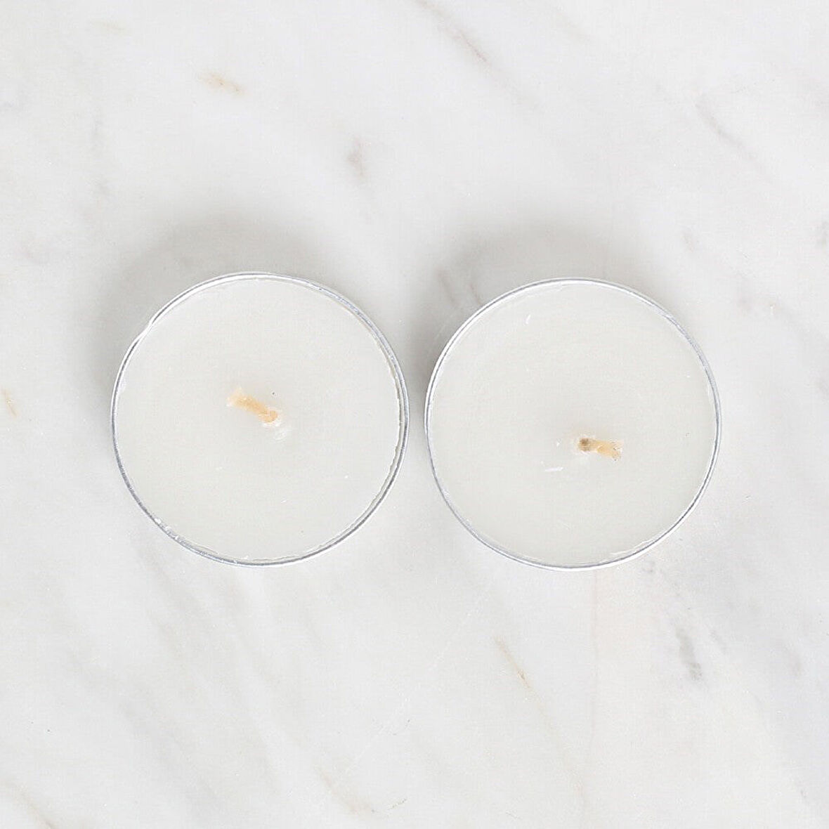 Büro Ev Dekoru için Hediyelik 2PARÇA Beyaz Tealight Mum Seti