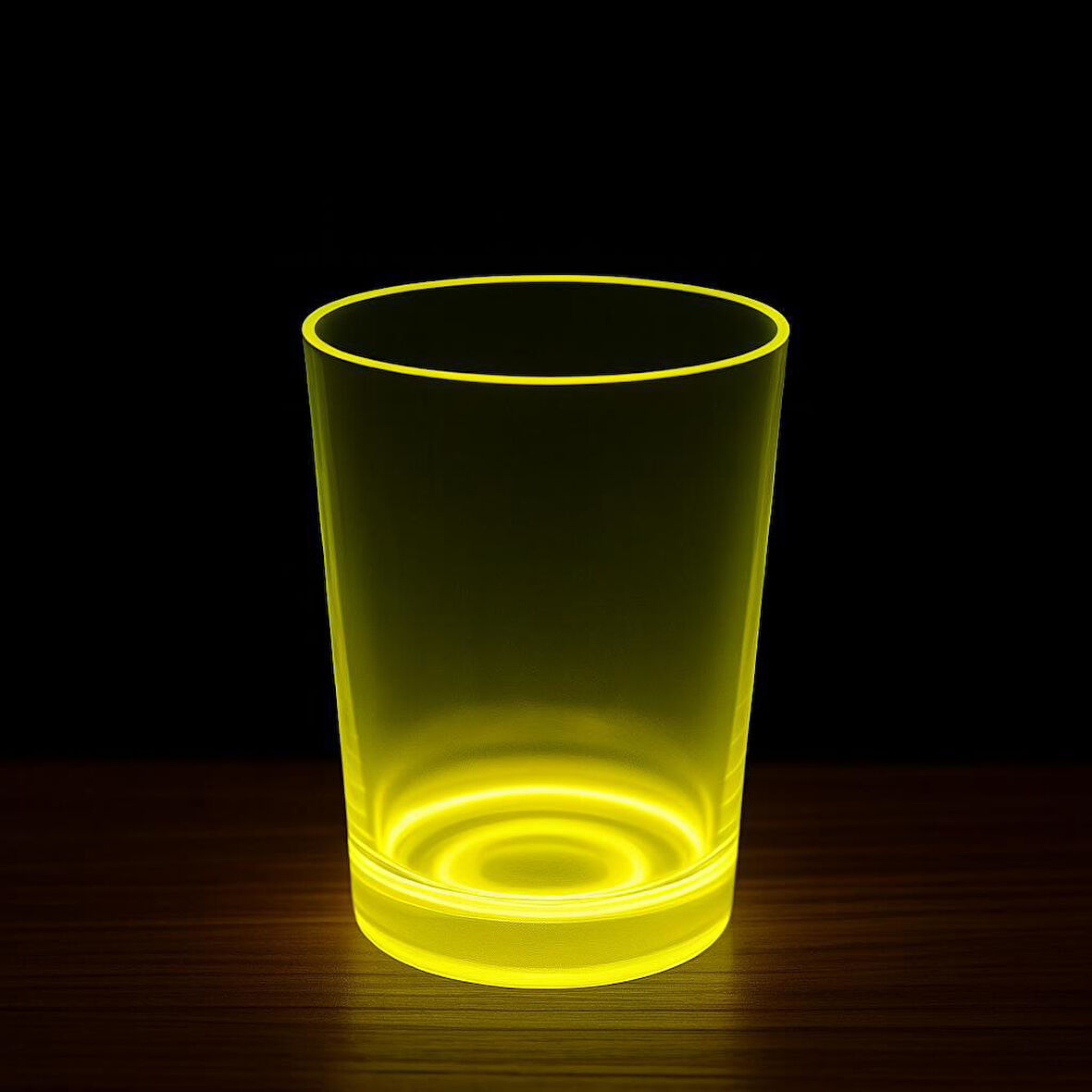 Büro Ev Ofis Etkinik Partisi için 9X10CM Glow Neon Sarı Bardak