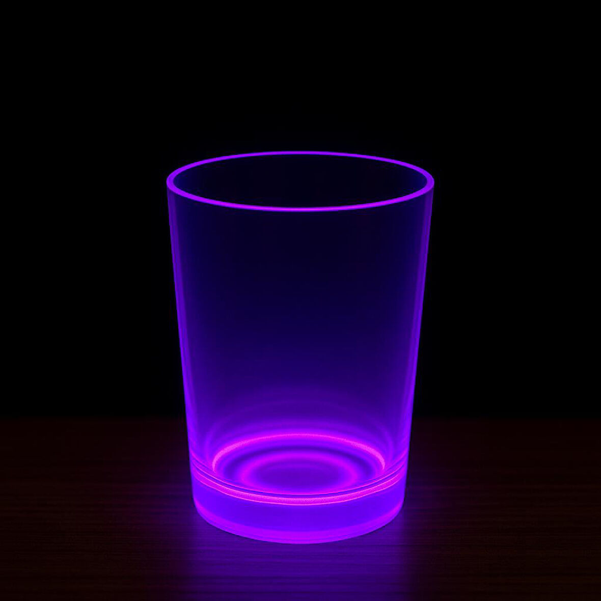 Büro Ev Ofis Etkinik Partisi için 9X10CM Glow Neon Mor Bardak