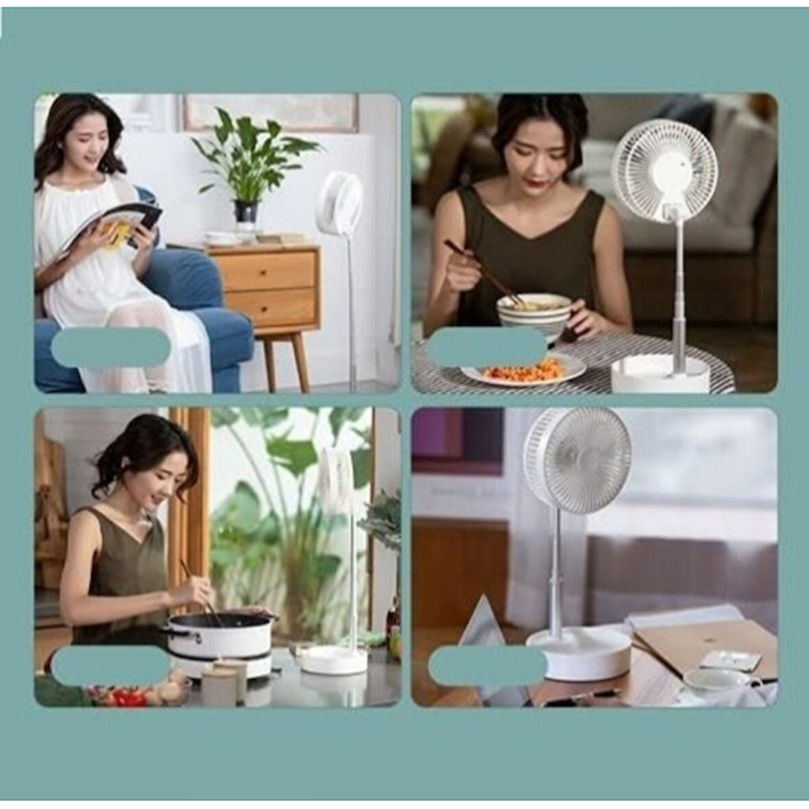 Büro Ev Ofis Yazlık Hediyesi için Usb Bağlantılı Uzaktan Kumandalı Mini Masaüstü Fan