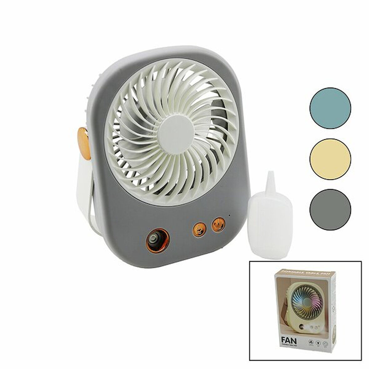 Büro Ev Ofis Yazlık Hediyesi için Usb Bağlantılı Su Spreyli Masaüstü Mini Fan