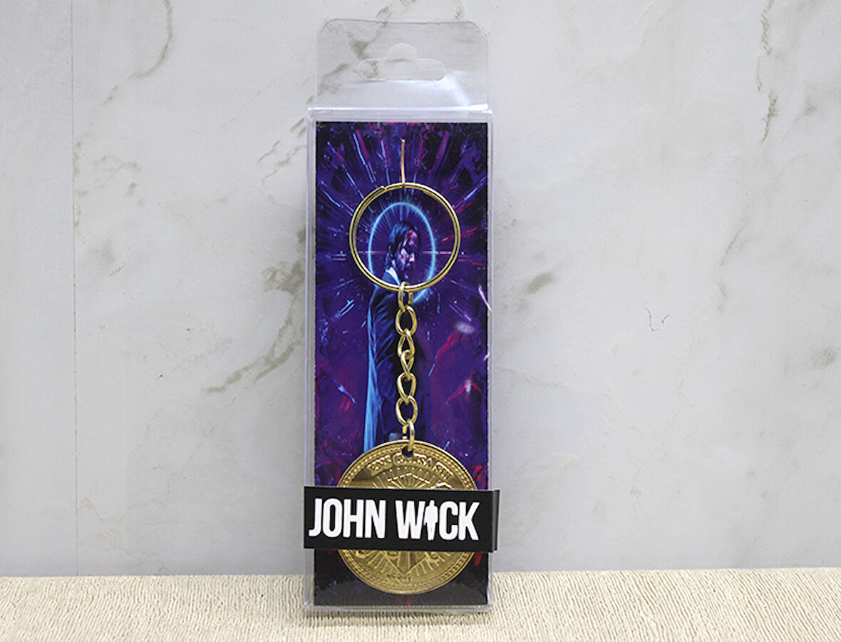 Büro Ev Ofis Hediyesi için Silikon Metal John Wick Anahtarlık