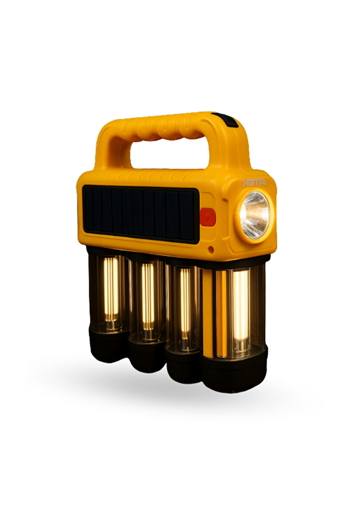 Büro Ev Ofis Yazlık Kamp Keyfi için Solar Enerjili Taşınır Projektör Işıldak