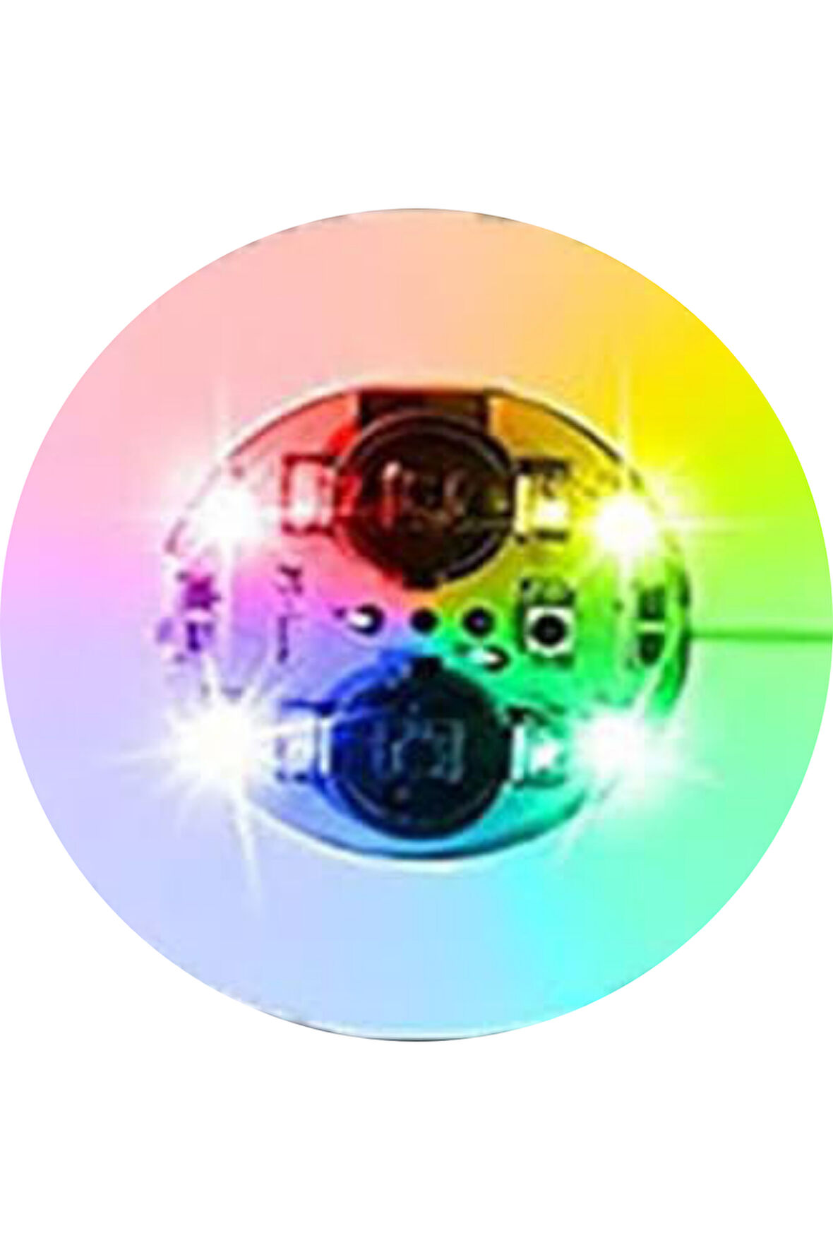 Büro Ev Ofis Parti Keyfi için 12ADET Pilli Renkli Led Işıklı Bardak Altlığı Seti