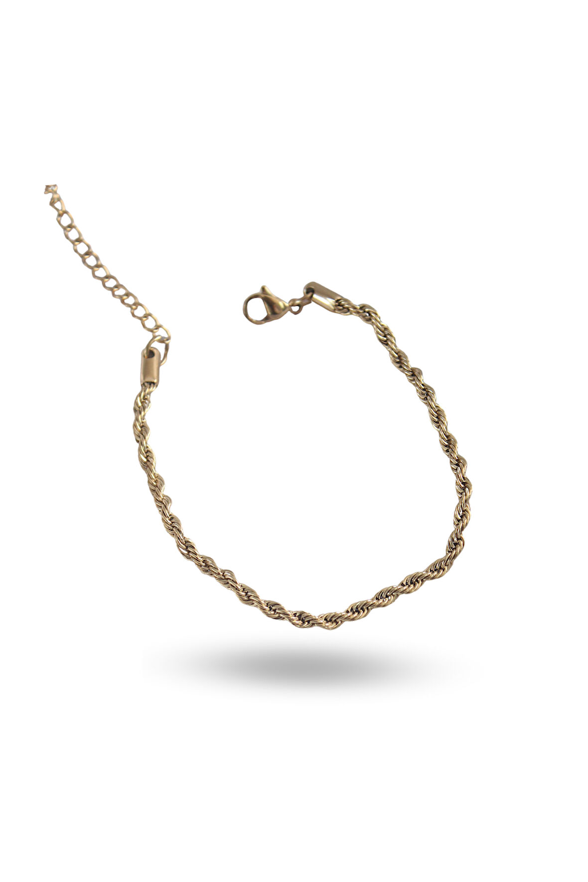 Zarif Kadın için Golden Çelik Burgu Zincir Tasarım Bileklik