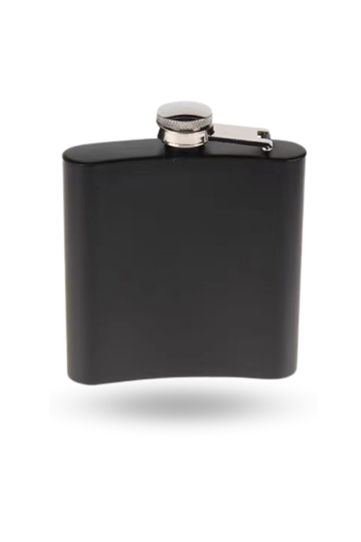 Büro Ev Ofis Hediyesi için 180ML Siyah Çelik Yapım Cep İçecek Matarası