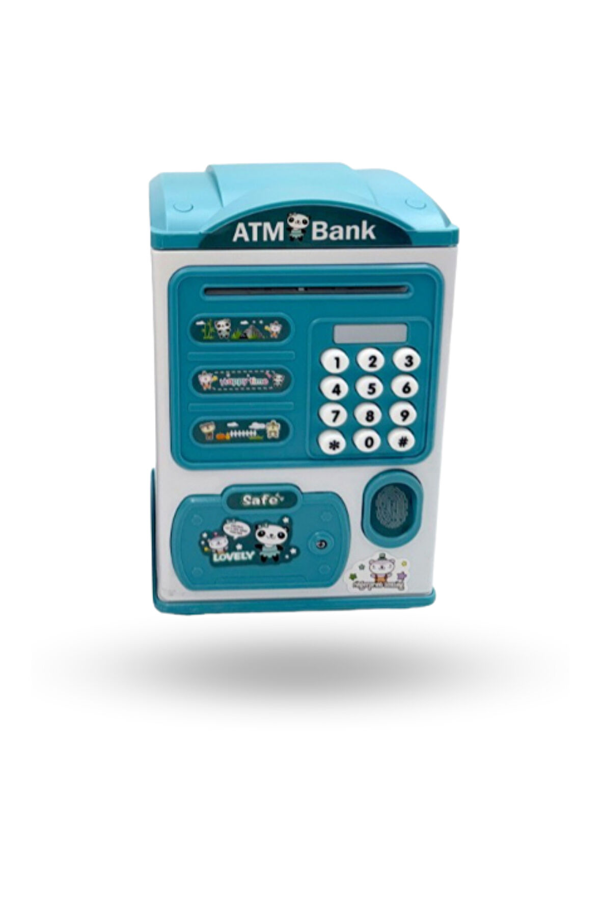 Büro Ev Ofis Çocuk Hediyesi için Şirin Tasarımlı Şifreli Atm Kumbara