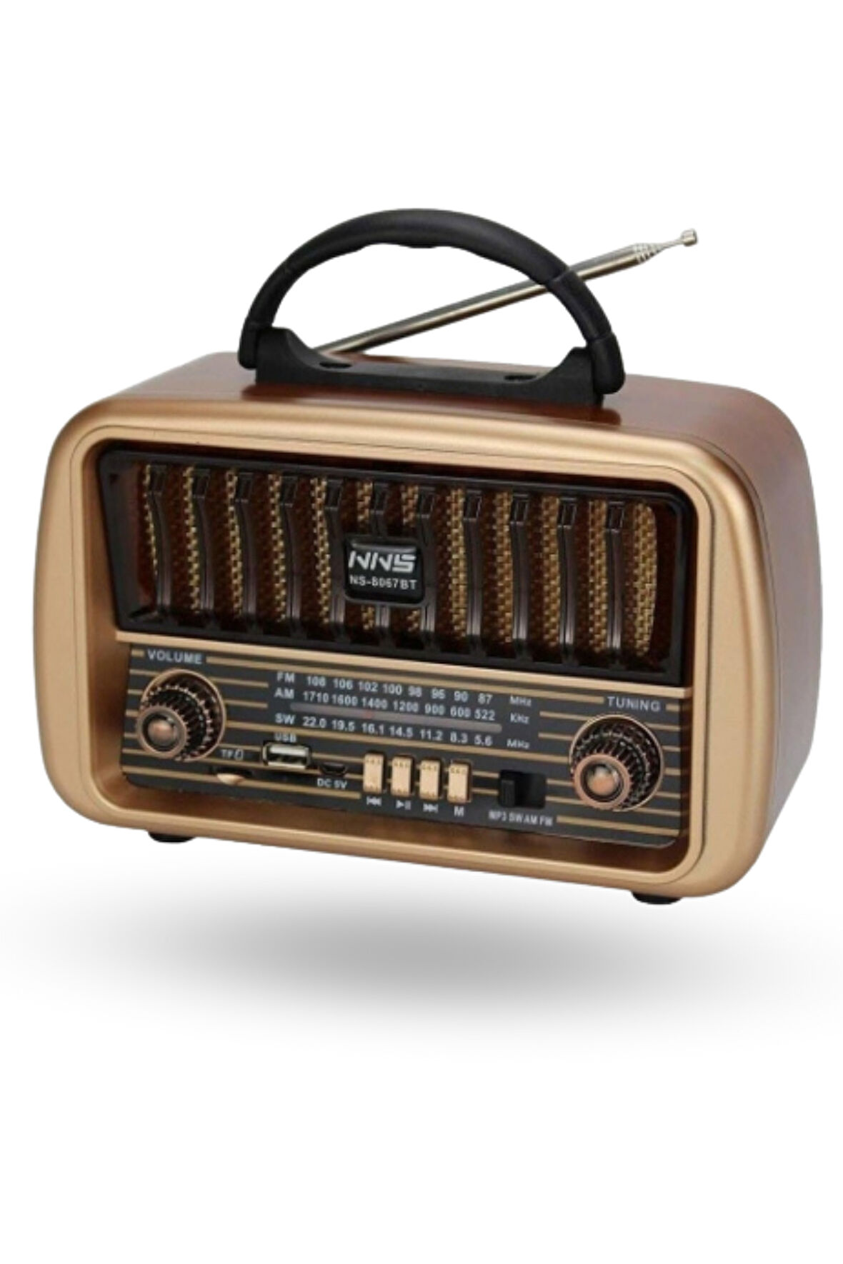 Büro Ev Ofis Hediyesi için Taşınır Retro Stil Kablosuz Radyo