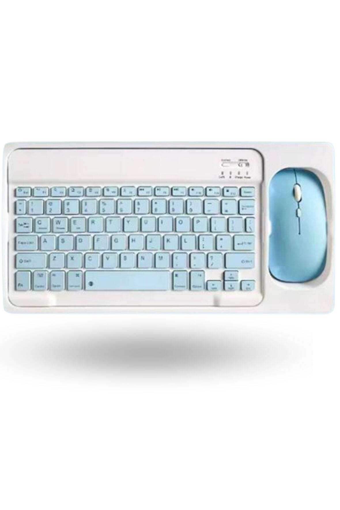 Büro Ev Ofis Bilgisayarı için Kablosuz Mavi Bluetooth Klavye Mouse Seti