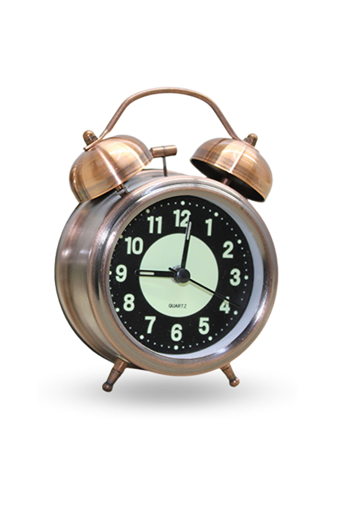 Büro Ev Ofis Hediyesi için 12X8CM Metal Masaüstü Retro Çalar Saat