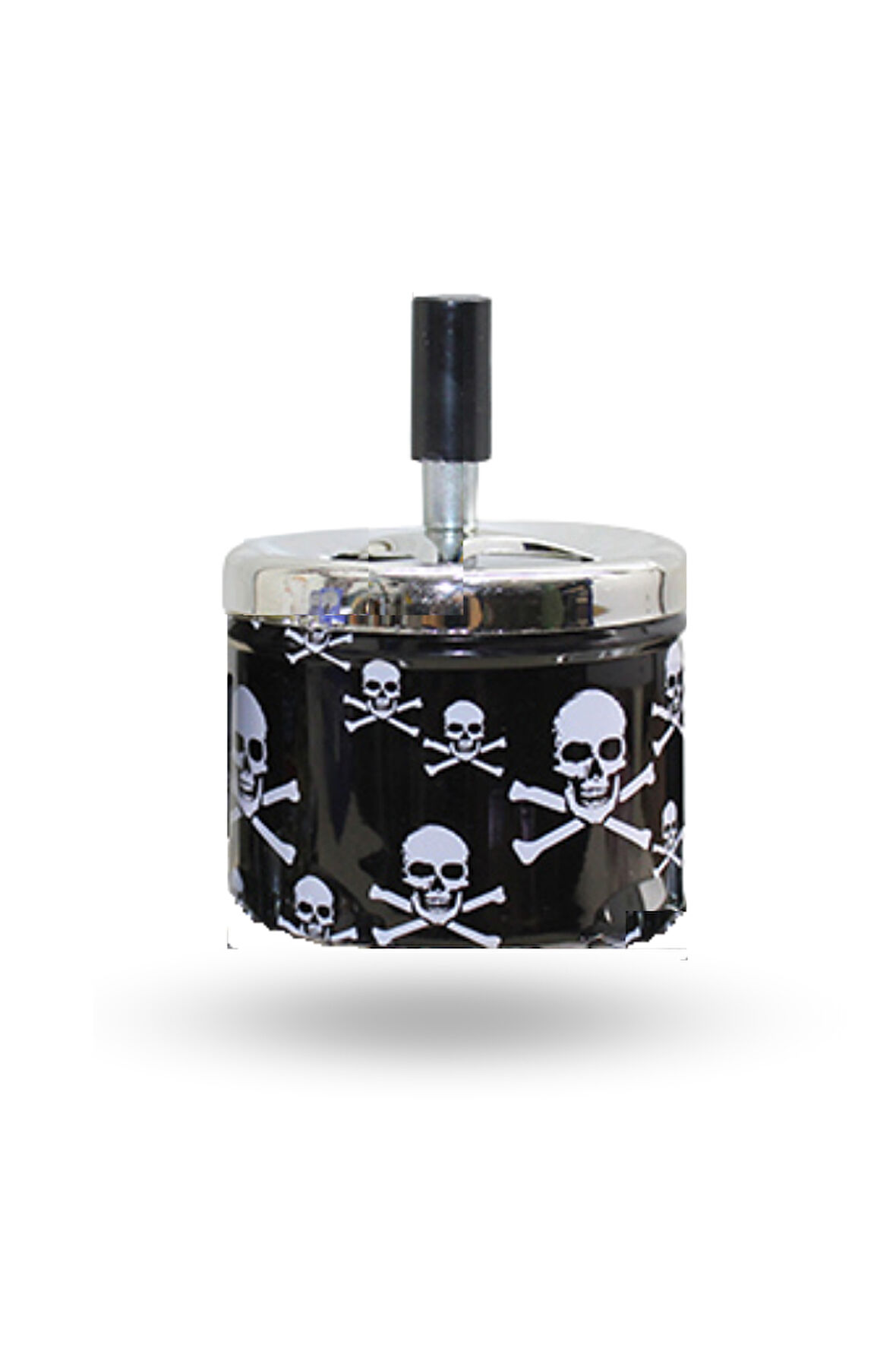 Büro Ev Ofis Dekoru için 12X8CM Dumansız Basmalı Metalik Mini Oval Küllük