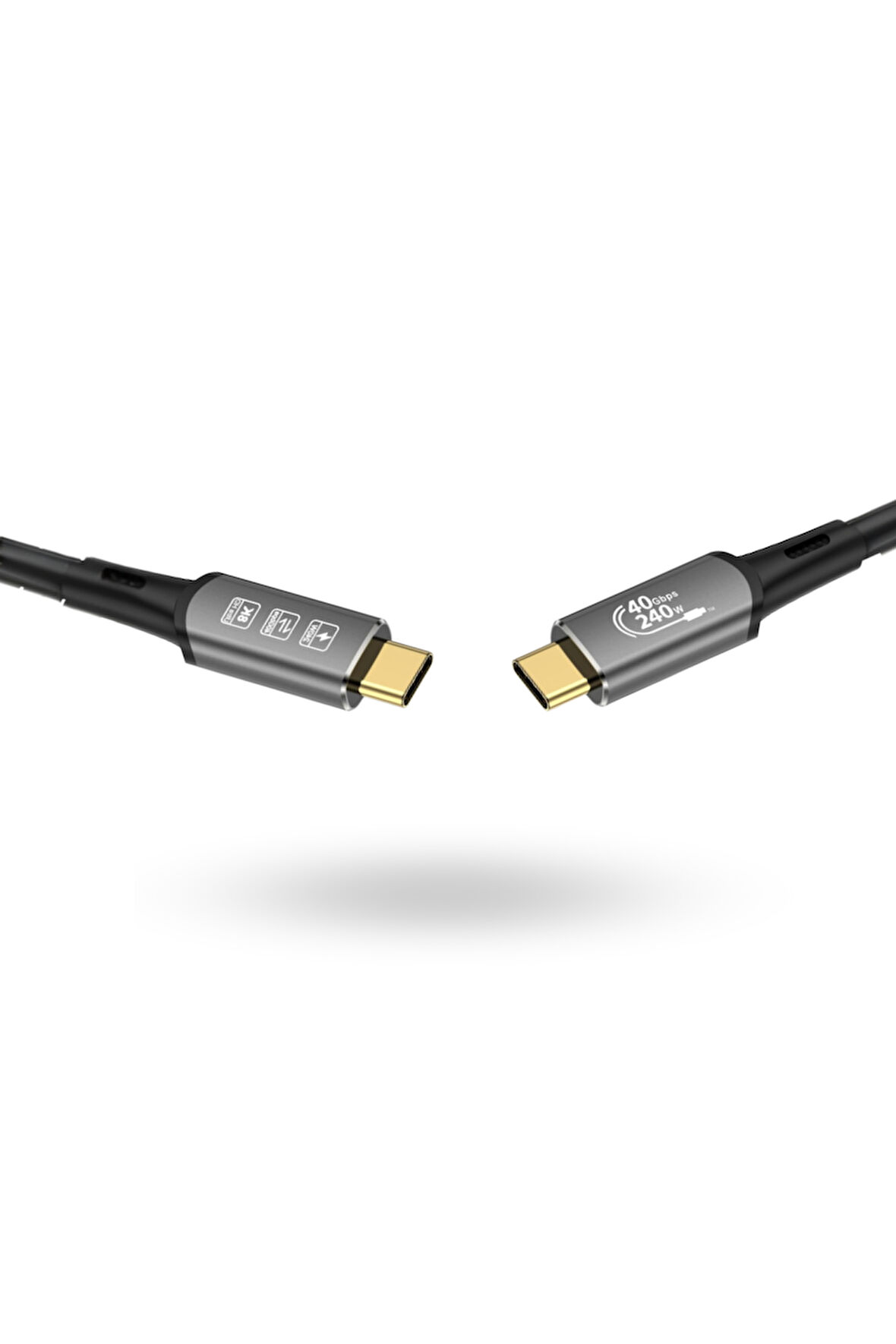 Büro Ev Ofis Cihazları için 0.5MT 240W 60HZ 40GB 8K Usb4 Kablo