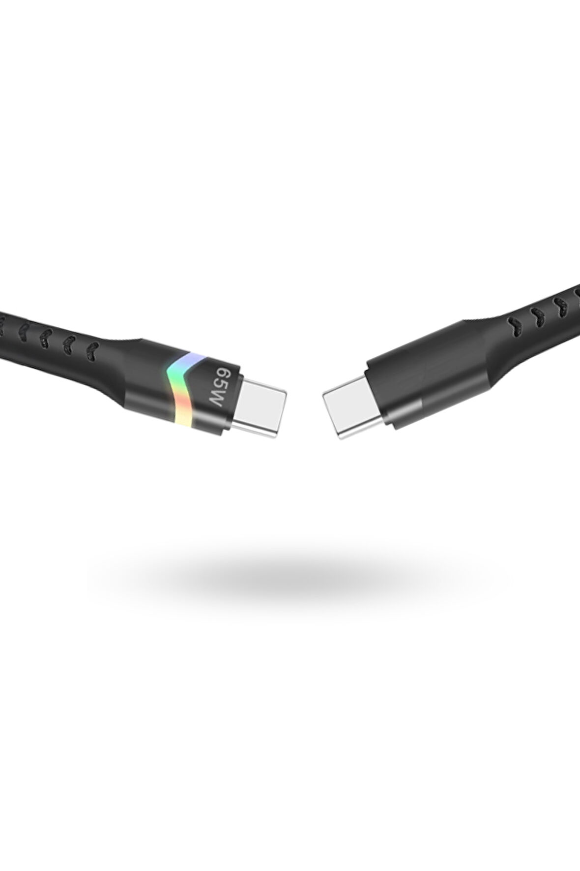 Büro Ev Ofis Cihazları için 0.5MT 65W UsbC Güç Data Aktarım Kablosu