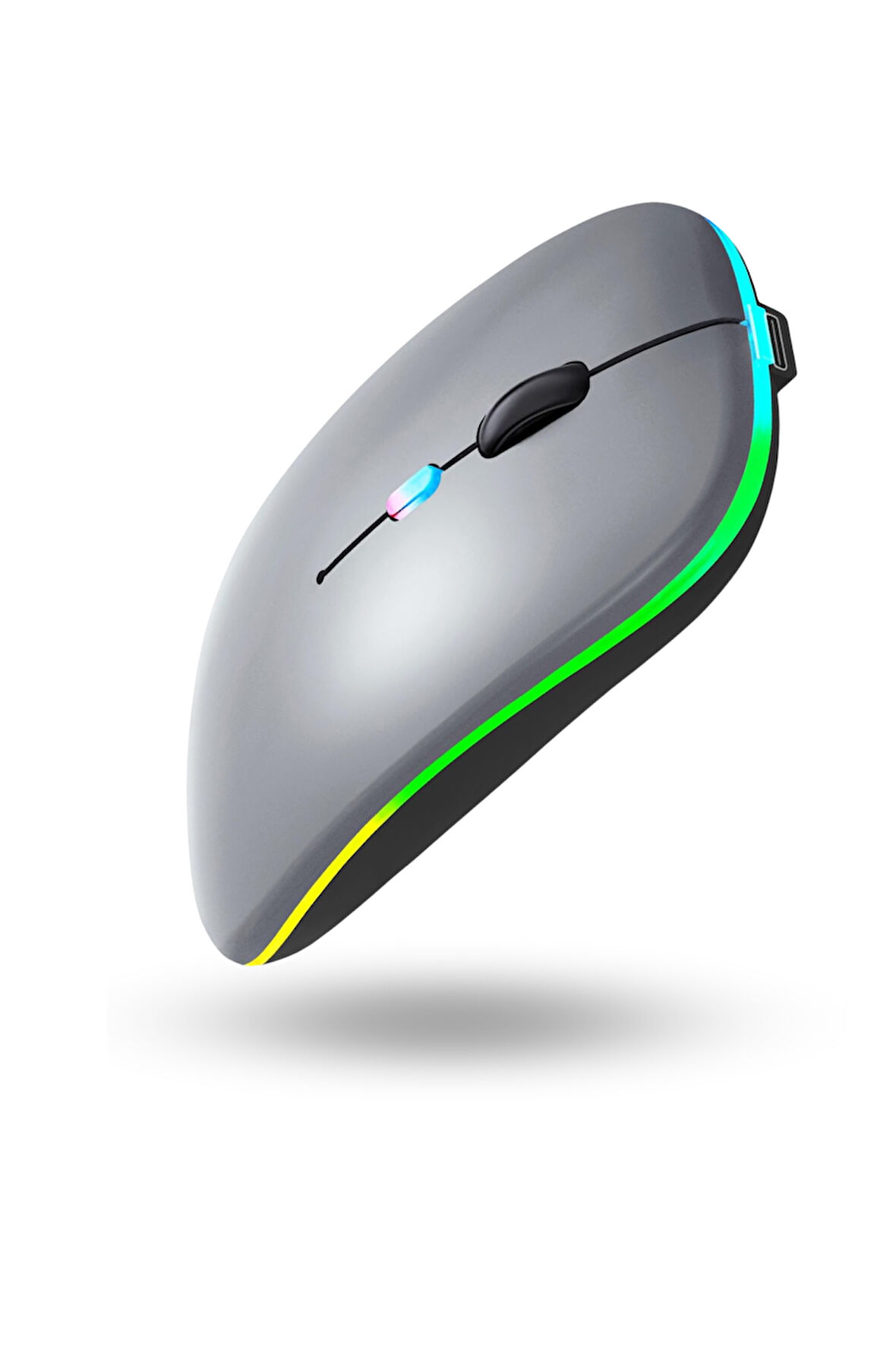 Büro Ev Ofis Bilgisayarı için Rgb Füme Şarjlı Kablosuz Mouse