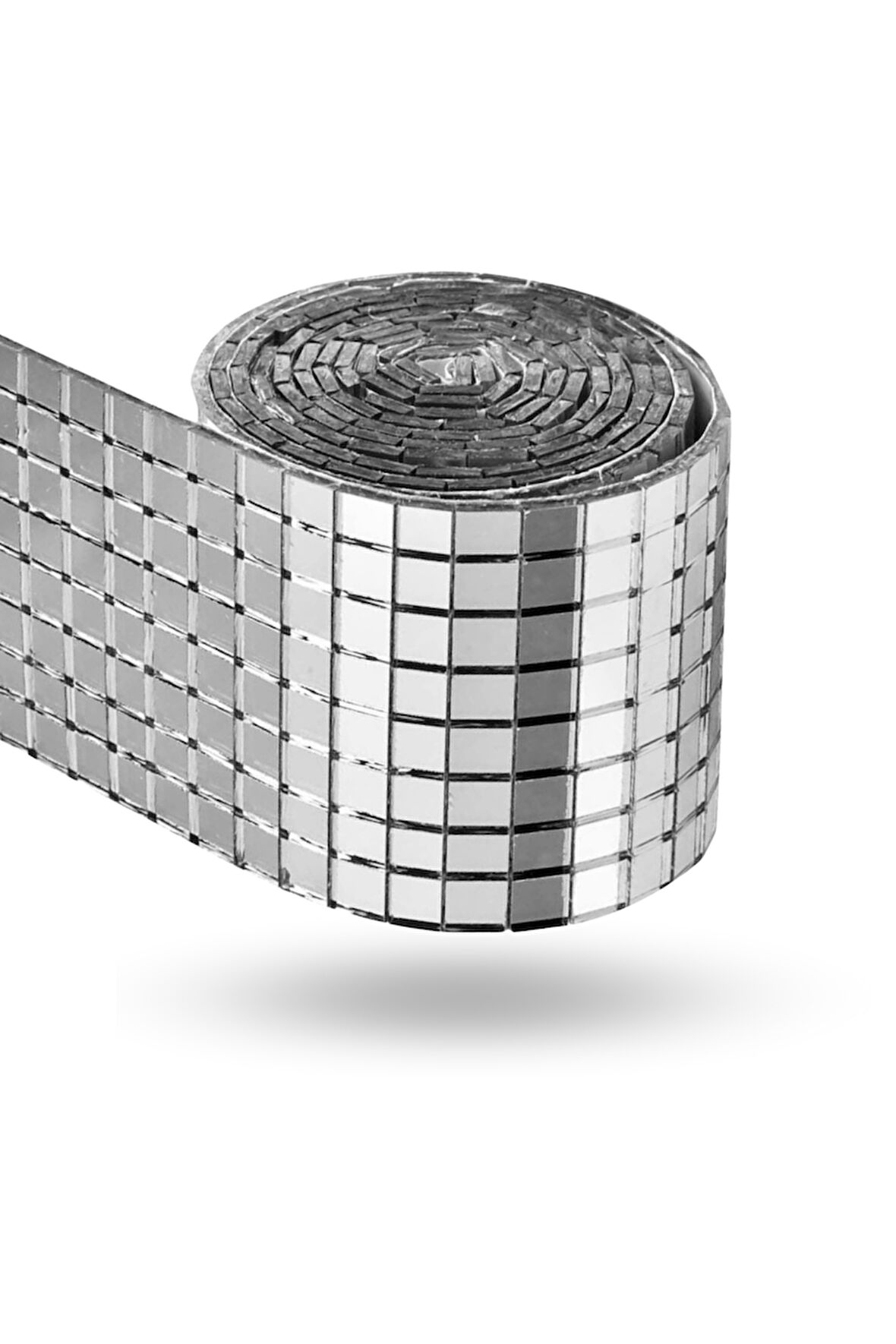 Büro Ev Ofis Etkinik Dekoru için 30X30CM Yapışkanlı Kare Silver Cam Mozaik Fayans Aynalı Dekor Panel