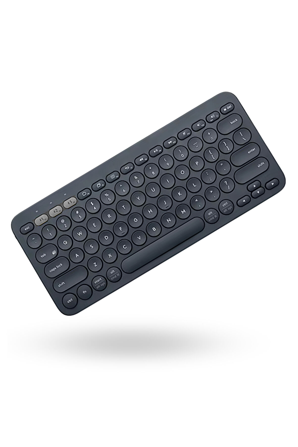 Büro Ev Ofis Bilgisayarı için Siyah Bluetooth Klavye