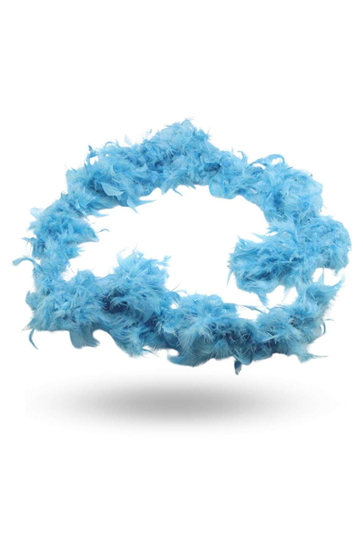 Büro Ev Ofis Etkinlik Gösteri Kostümü için 180CM Mavi Kabarık Otriş Boa Tüy