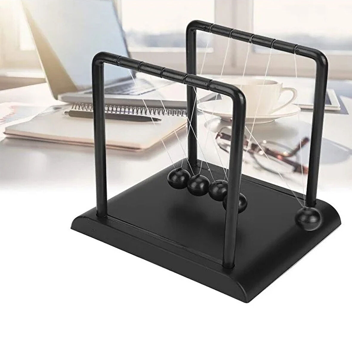 Büro Ev Ofis Dekoru için Siyah Mini Denge Balansı