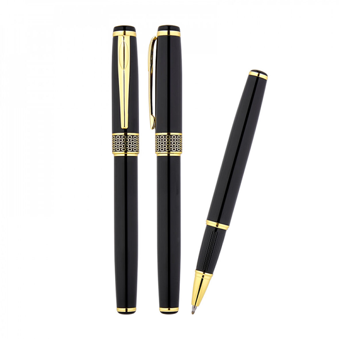 Büro Ev Ofis Hediyesi için Siyah Roller Tip Kalem