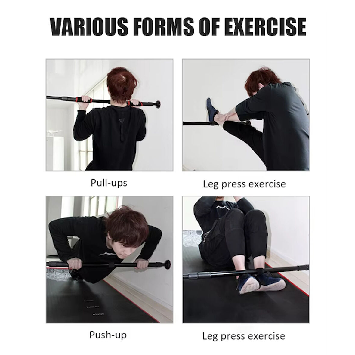 Büro Ev Ofis Spor Keyfi için 70-100CM Ayarlı Su Terazili Barfiks Demiri